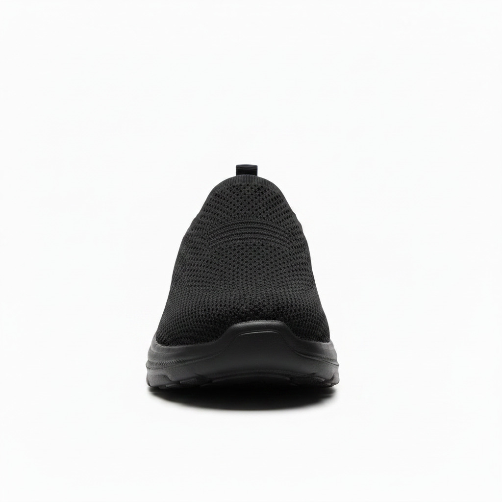 Skechers Men's Black Slip-On Shoes - Front